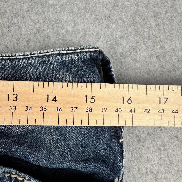 SILVER Jeans Womens SUKI Boot Cut Denim 30x29 Low Rise Thick Stitch Cowboy Rodeo - Picture 5 of 9